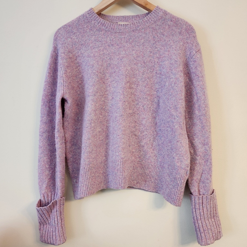 Club Monaco Light Purple Italian Yarn Wool Sweater Size S